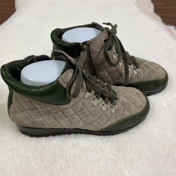 Aerosoles First Plan Suede Leather Wedge Ankle Boots, size 7 - Picture 4 of 10